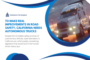 To make real improvements in road safety, California needs autonomous trucks