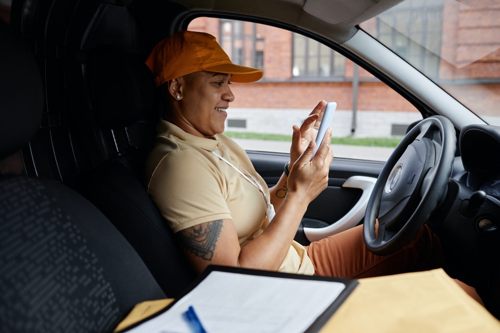 Female Delivery Driver